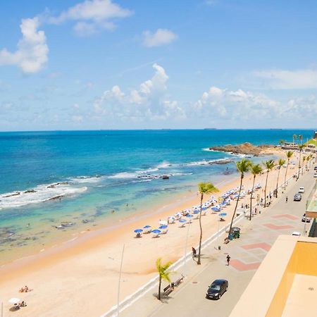 Belíssimo Flat direto na praia da Barra - Flat beira mar no circuito do Carnaval Salvador Exterior foto