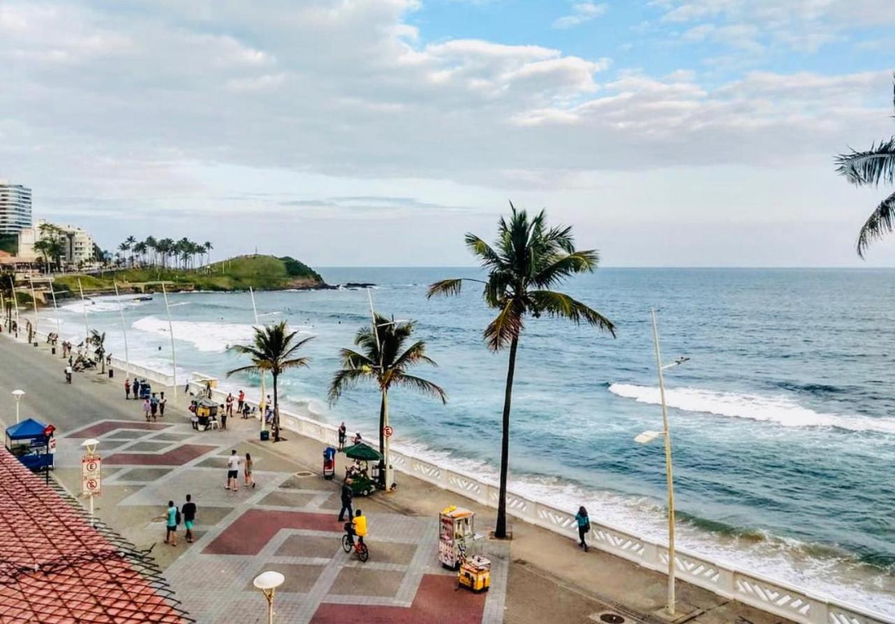 Belíssimo Flat direto na praia da Barra - Flat beira mar no circuito do Carnaval Salvador Exterior foto